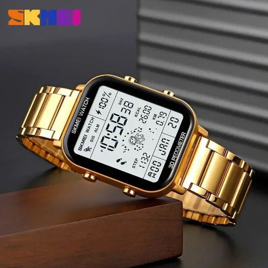Digital Gold Men Watch