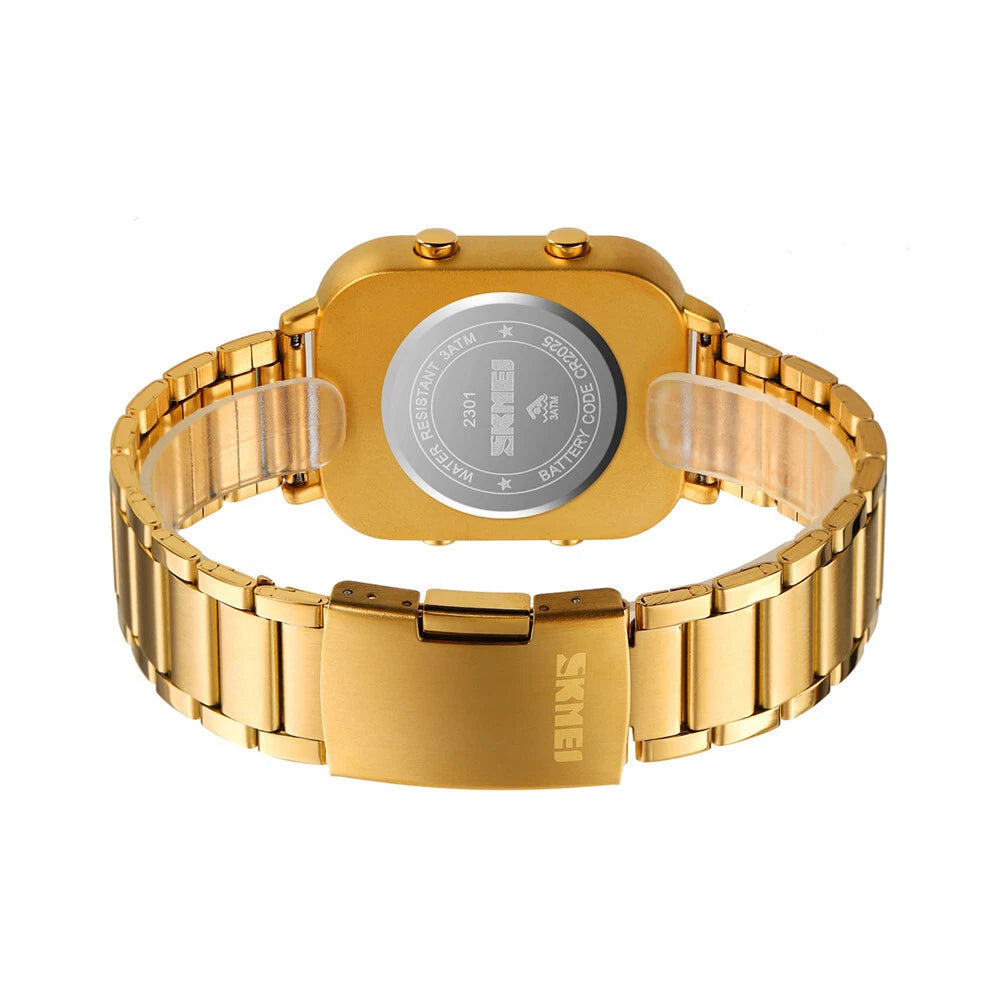 Digital Gold Men Watch