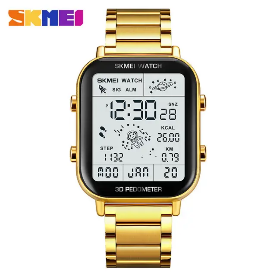 Digital Gold Men Watch